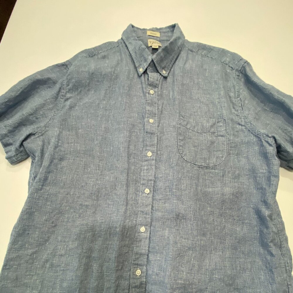 J. Crew linen short sleeved shirt XXL